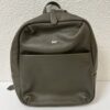 Vintage Leder Rucksack in Dunkelgrün kompakt