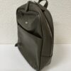 Vintage Leder Rucksack in Dunkelgrün kompakt