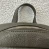 Vintage Leder Rucksack in Dunkelgrün kompakt
