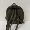 Vintage Leder Rucksack in Dunkelgrün kompakt