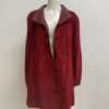 Vintage Damen Lederjacke rot MIRKEL mit Reverskragen