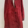 Vintage Damen Lederjacke rot MIRKEL mit Reverskragen