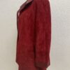 Vintage Damen Lederjacke rot MIRKEL mit Reverskragen