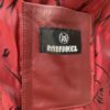 Vintage Damen Lederjacke rot MIRKEL mit Reverskragen