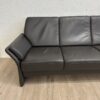 Modernes Dreisitzer Sofa in Dunkelbraun von Elastoform