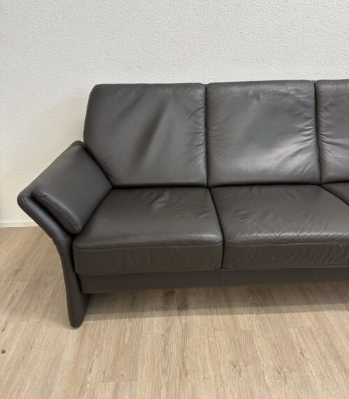 Modernes Dreisitzer Sofa in Dunkelbraun von Elastoform