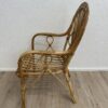 Vintage Rattansessel mit hoher Rückenlehne