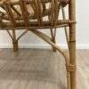 Vintage Rattansessel mit hoher Rückenlehne