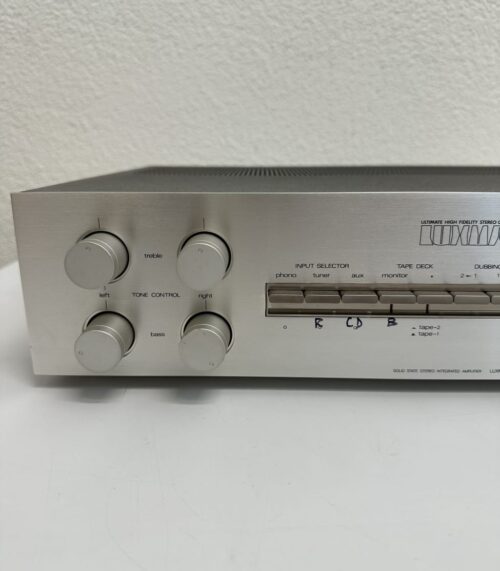 Vintage Luxman L-2 Stereo-Verstaerker silber schwarz