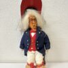 Vintage folkloristische Holzpuppen Sammlung handgefertigt