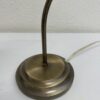 Vintage Tischlampe mit blütenförmigem Glasschirm
