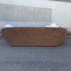 Modernes Dreisitzer Sofa mit geflochtenem Gestell