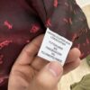 Vintage Lederjacke dunkelrot von MIKEL mit Musterfutter