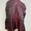 Vintage Lederjacke dunkelrot von MIKEL mit Musterfutter
