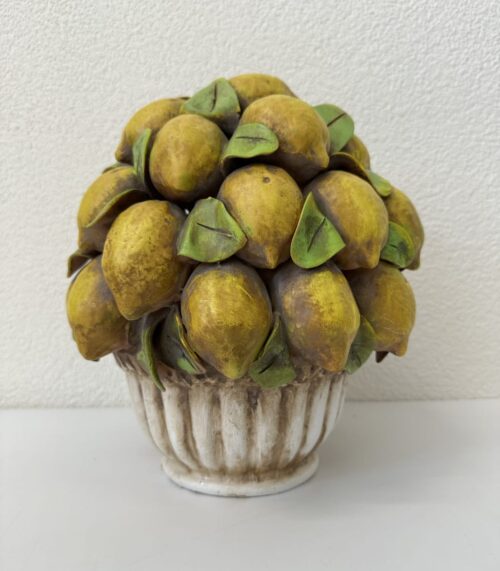 Vintage Keramik Zitronen Arrangement Bassano Italien