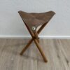 Vintage Klapphocker mit Ledersitz abef Made in Italy