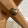 Vintage Klapphocker mit Ledersitz abef Made in Italy