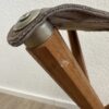 Vintage Klapphocker mit Ledersitz abef Made in Italy