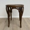Vintage Holz Hocker mit runder Sitzfläche skandinavisch