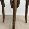Vintage Holz Hocker mit runder Sitzfläche skandinavisch