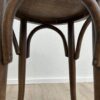 Vintage Holz Hocker mit runder Sitzfläche skandinavisch