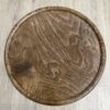 Vintage Holz Hocker mit runder Sitzfläche skandinavisch