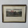 Vintage Kunstdruck Jagdszene The Return Home gerahmt