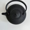 Vintage gusseiserne Teekanne mit Rautenstruktur schwarz