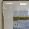 Vintage Aquarellgemälde Boote auf Wasser signiert 1998
