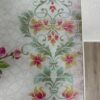 Vintage Nachttisch mit Blumenmotiv und zwei Schubladen