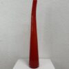 Vintage Glasvase in intensivem Rot modern