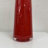 Vintage Glasvase in intensivem Rot modern