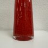 Vintage Glasvase in intensivem Rot modern