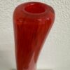 Vintage Glasvase in intensivem Rot modern