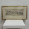 Vintage Druckgrafik im goldfarbenen Rahmen E. Huber Rorschach