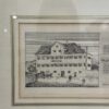 Vintage Druckgrafik im goldfarbenen Rahmen E. Huber Rorschach