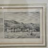 Vintage Druckgrafik im goldfarbenen Rahmen E. Huber Rorschach