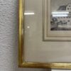 Vintage Druckgrafik im goldfarbenen Rahmen E. Huber Rorschach
