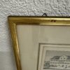 Vintage Druckgrafik im goldfarbenen Rahmen E. Huber Rorschach