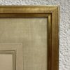 Vintage Rosenbild P. J. Redouté im goldfarbenen Rahmen