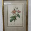 Vintage Blumenbild mit Rosenmotiv im Goldrahmen