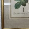 Vintage Blumenbild mit Rosenmotiv im Goldrahmen