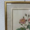 Vintage Blumenbild mit Rosenmotiv im Goldrahmen