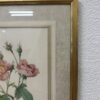 Vintage Blumenbild mit Rosenmotiv im Goldrahmen