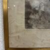 Vintage Blumenbild im goldfarbenen Rahmen hochformat