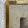 Vintage Blumenbild im goldfarbenen Rahmen hochformat
