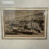 Vintage Rahmenbild Rorschach-Heiden-Bahn mit Landschaftsdruck
