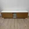 TV-Lowboard weiss mit Türen und Schublade modern