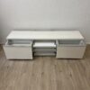 TV-Lowboard weiss mit Türen und Schublade modern