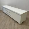 TV-Lowboard weiss mit Türen und Schublade modern